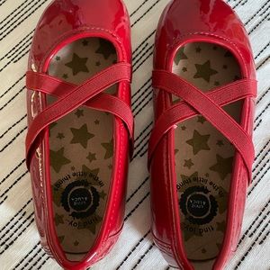 Never worn, Livie and Luca size 12 girls Patton red Mary Jane style shoes.
